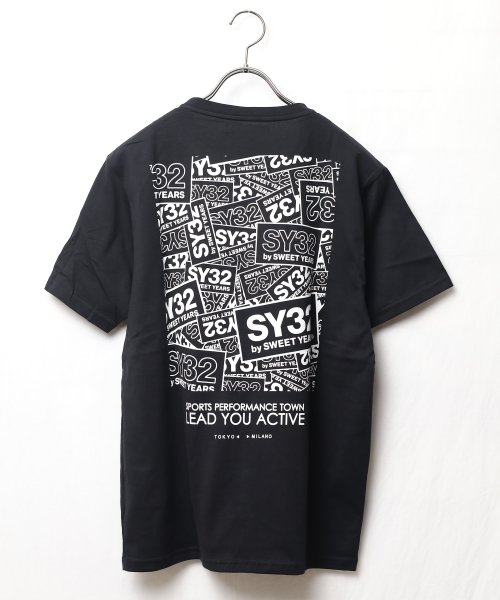 ar/mg(エーアールエムジー)/【73】【12234J】【it】【SY32 by SWEET YEARS】BOX LOGO BACK PRINT TEE/img08