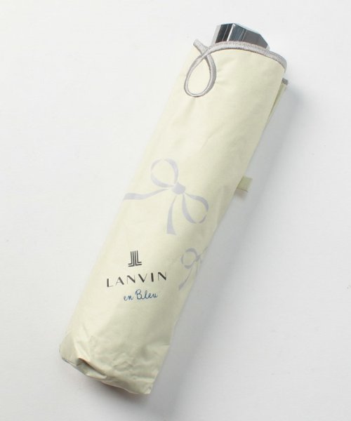 LANVIN en Bleu(umbrella)(ランバンオンブルー（傘）)/晴雨兼用折りたたみ日傘　リボン スカラ刺繍/img02