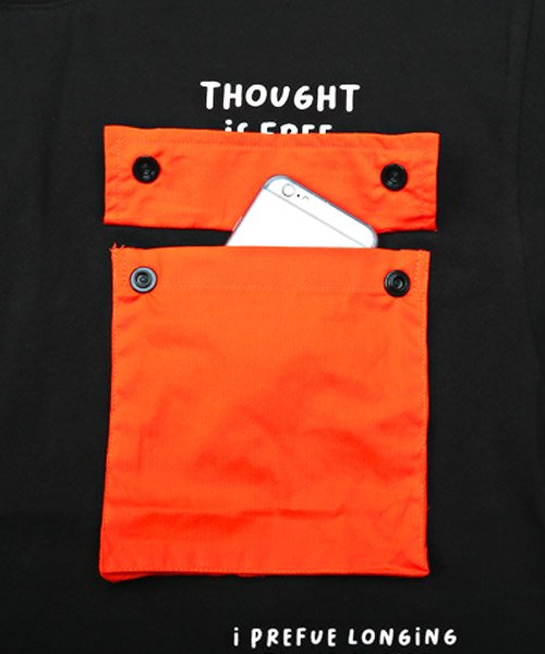 LUXSTYLE(ラグスタイル)/異素材ポケット付きTシャツ/Tシャツ メンズ 半袖 ビッグシルエット ポケット ロゴ プリント/img14
