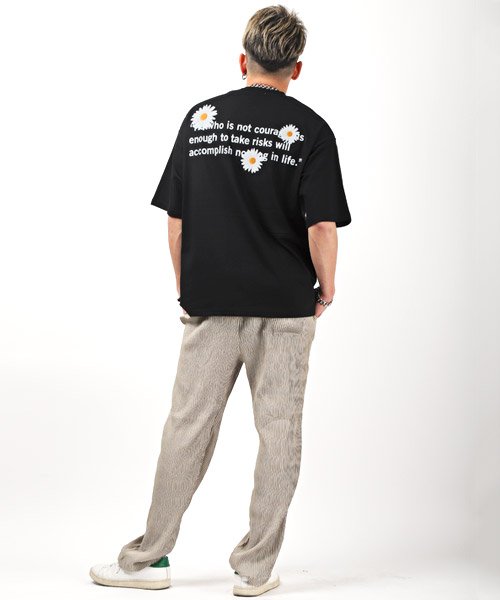 LUXSTYLE(ラグスタイル)/デコレーションフォトプリントTシャツ/Tシャツ メンズ 半袖 ビッグシルエット プリント フォト コラージュ/img04