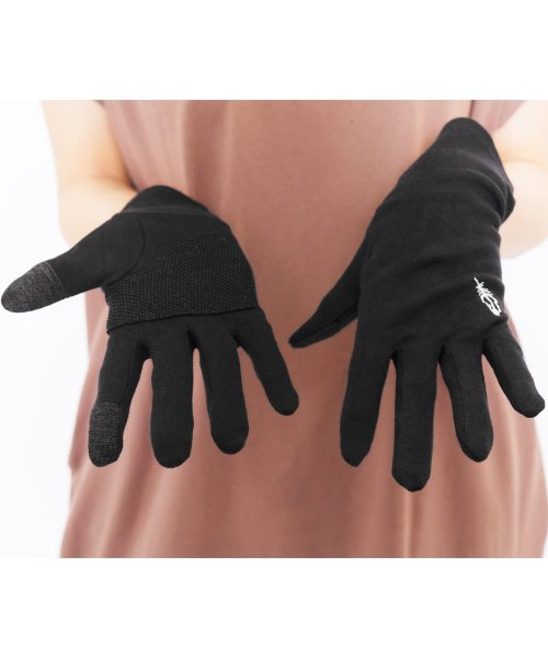 mili an deni(ミリアンデニ)/手袋 スマホ対応 抗菌手袋 レディース ワンポイント 刺繍/img02