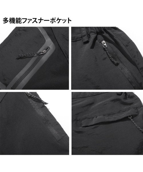 TopIsm(トップイズム)/アウトドアパンツ メンズ 2WAY クライミングパンツ カーゴパンツ キャンプ 登山 ハイキング 撥水 アウトドアウェア 薄手 春夏 ハーフパンツ/img11