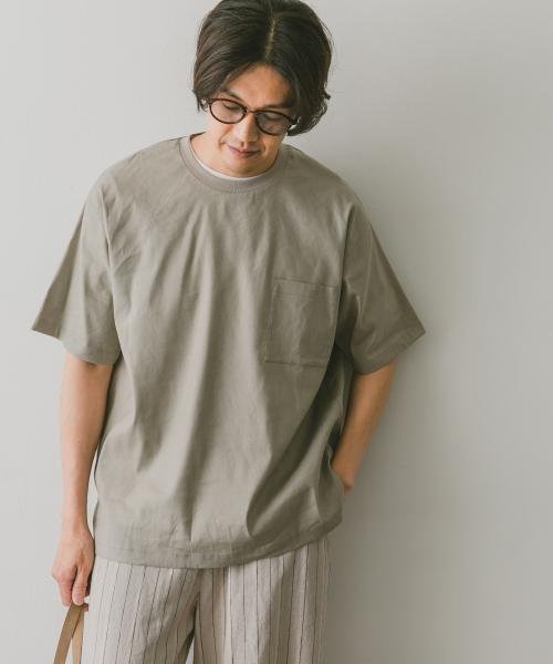 URBAN RESEARCH DOORS(アーバンリサーチドアーズ)/ストレッチリネンクルーネックTシャツ/img02