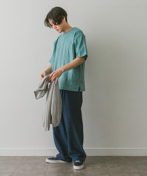 URBAN RESEARCH DOORS(アーバンリサーチドアーズ)/ストレッチリネンクルーネックTシャツ/img22