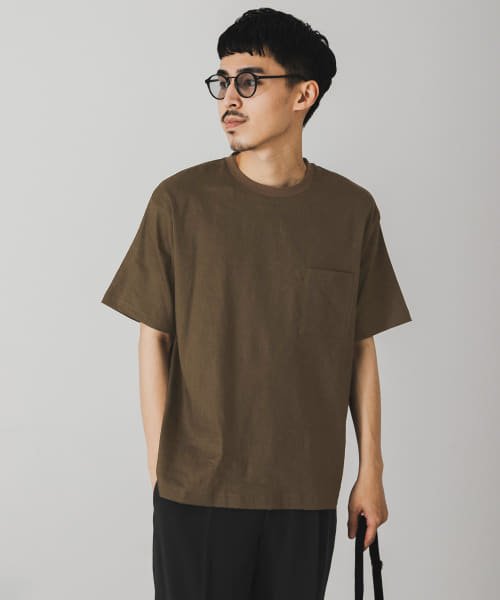 URBAN RESEARCH DOORS(アーバンリサーチドアーズ)/ストレッチリネンクルーネックTシャツ/img33