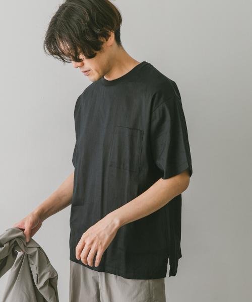 URBAN RESEARCH DOORS(アーバンリサーチドアーズ)/ストレッチリネンクルーネックTシャツ/img41