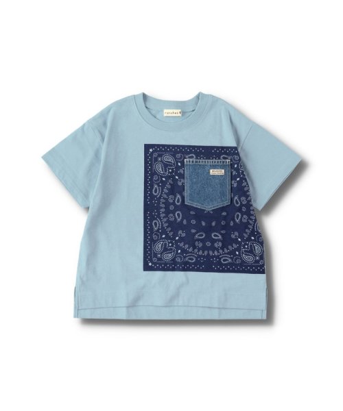 BRANSHES(ブランシェス)/【ゆったりシルエット】バンダナプリント半袖Tシャツ/img11