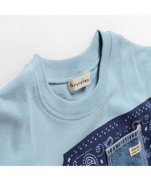 BRANSHES(ブランシェス)/【ゆったりシルエット】バンダナプリント半袖Tシャツ/img13