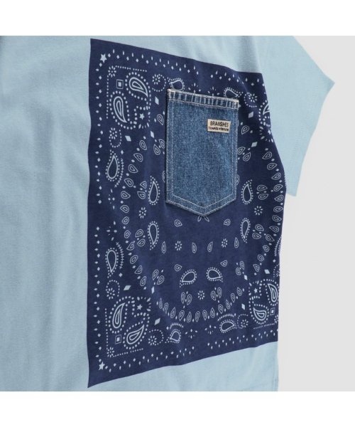 BRANSHES(ブランシェス)/【ゆったりシルエット】バンダナプリント半袖Tシャツ/img14