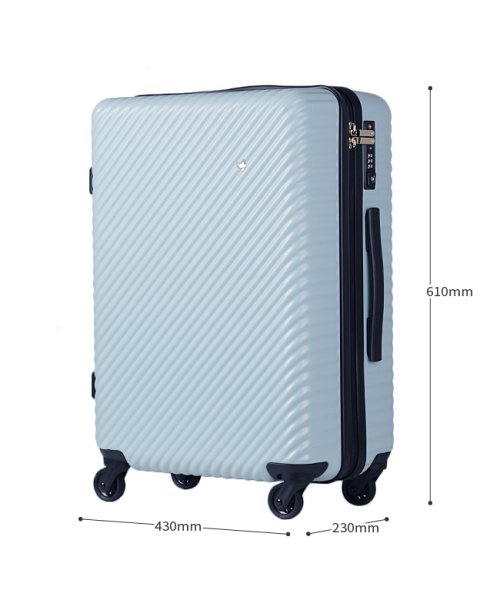 エース ハント マイン スーツケース Mサイズ 47L ストッパー付き かわいい 可愛い 女性 軽量 ACE HaNT 05748/06054 ハント マイン スーツケース 47L HaNT