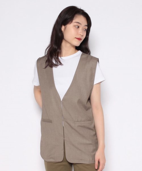 NICE CLAUP OUTLET(ナイスクラップ　アウトレット)/【natural couture】ちょっと大人なマニッシュベスト/img06