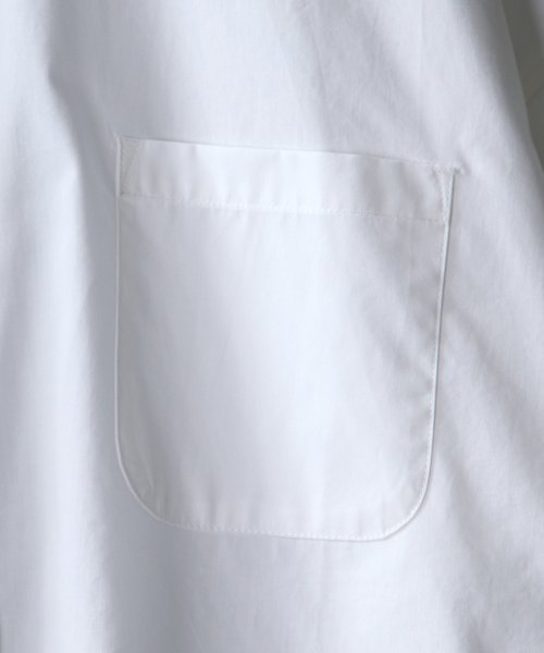 SITRY(SITRY)/★【SITRY】Oversize Drop shoulder broadcloth shirt/オーバーサイズ ドロップショルダー ブロード 半袖シャツ メンズ/img02