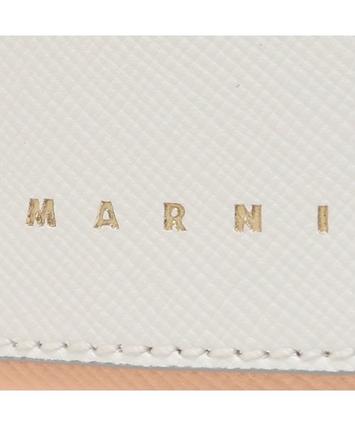 MARNI(マルニ)/マルニ 二つ折り財布 トランク バイフォールドウォレット ミニ財布 ホワイト マルチ メンズ レディース MARNI PFMOQ14U13 LV520 Z539/img06