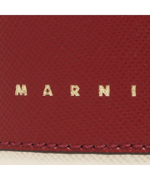 MARNI(マルニ)/マルニ 二つ折り財布 トランク バイフォールドウォレット ミニ財布 レッド マルチ メンズ レディース MARNI PFMOQ14U13 LV520 Z541N/img06