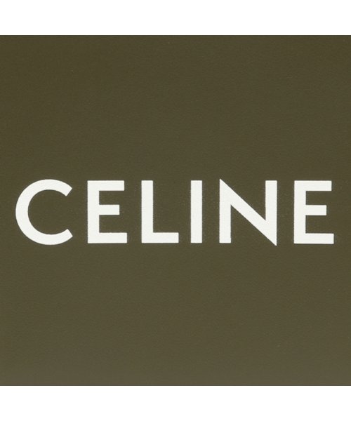 CELINE(セリーヌ)/セリーヌ 二つ折り財布 バイフォールドウォレット ロゴ グリーン メンズ CELINE 10B653DME 31DO/img06