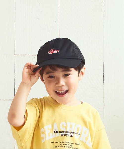 ikka kids(イッカ　キッズ)/【キッズ】ロゴモチーフ刺繍メッシュキャップ/img19