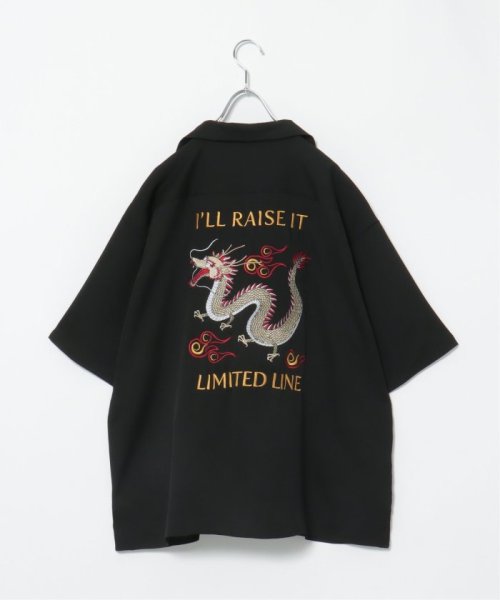 VENCE　EXCHANGE(ヴァンス　エクスチェンジ)/ドラゴンバック刺繍半袖ベトシャツ/img18