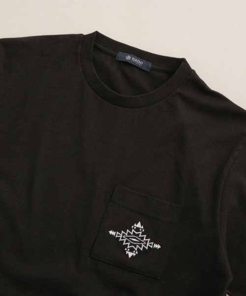 nano・universe(ナノ・ユニバース)/LB.04/刺繍ポケットクルーネックTシャツ/img12