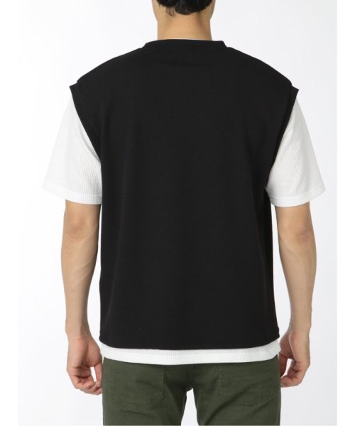 TAKA-Q(タカキュー)/梨地ポンチ フェイクレイヤード クルーネック 半袖 メンズ Tシャツ カットソー カジュアル インナー ビジネス ギフト プレゼント/img18