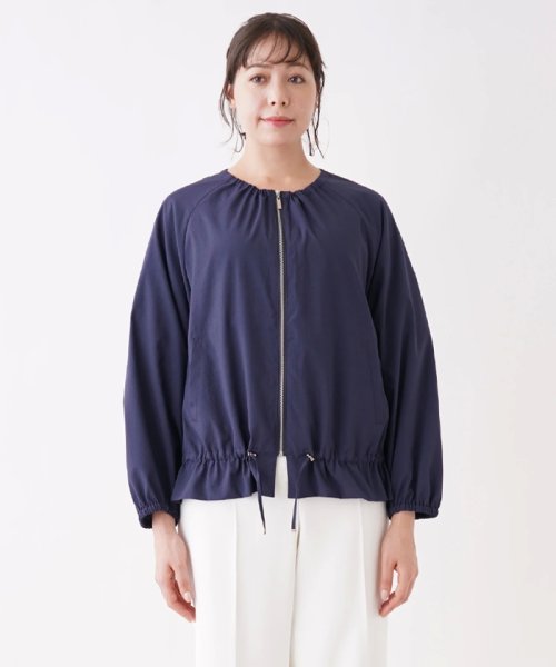 Leilian PLUS HOUSE(レリアンプラスハウス)/ドロストヘムノーカラージャケット【Leilian WHITE LABEL】/img04