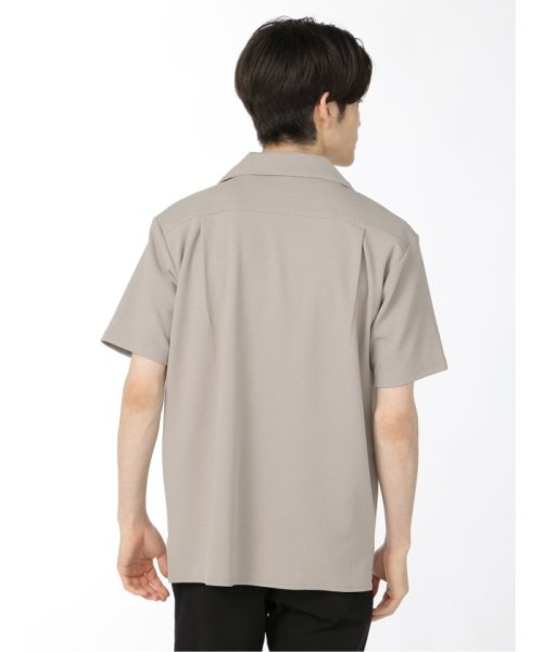 m.f.editorial(エムエフエディトリアル)/梨地ポンチ オープンカラー半袖カットシャツ/img23