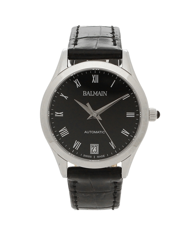 バルマン 時計 レディース クラシックアールグランデ 32mm 自動巻 ブラック BALMAIN B4451.32.62 レザー