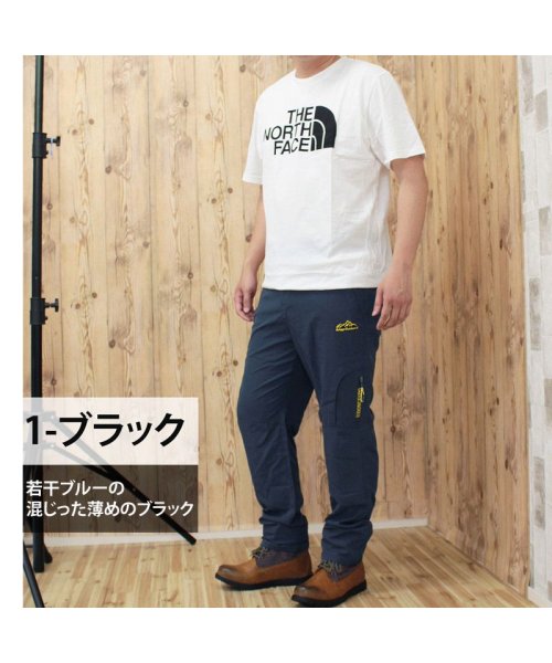 TopIsm(トップイズム)/アウトドアパンツ メンズ クライミングパンツ カーゴパンツ キャンプ 登山 4WAYストレッチ ウエストゴム ハイキング アウトドアウェア 薄手 春夏/img03