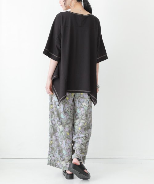 osharewalker(オシャレウォーカー)/『ひんやり冷感カットソー変形Tシャツ』/img12