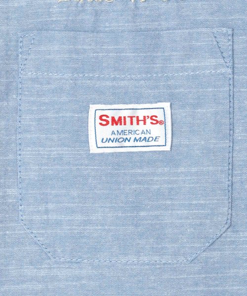 LAZAR(ラザル)/【Lazar】SMITH'S AMERICAN/スミスアメリカン シャンブレー 刺繍 半袖ワークシャツ/img04