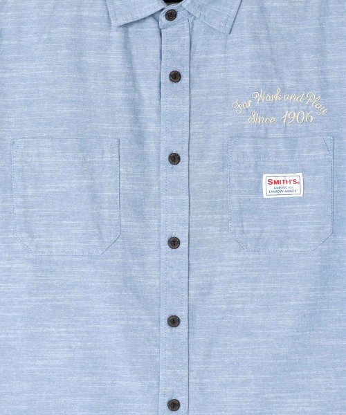 LAZAR(ラザル)/【Lazar】SMITH'S AMERICAN/スミスアメリカン シャンブレー 刺繍 半袖ワークシャツ/img07