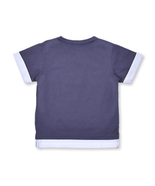 BeBe(ベベ)/レイヤード風 キューブプリント Tシャツ（90～150cm）/img02