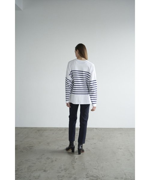 CLANE(クラネ)/WIDE HENRY NECK BORDER TOPS/img07