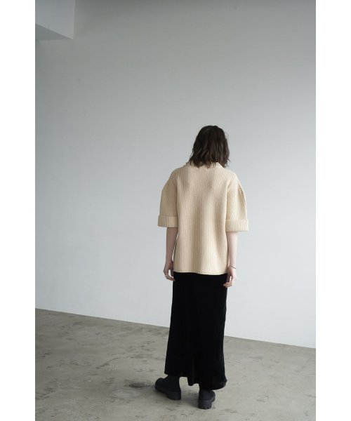 セール】OVER HALF SLEEVE KNIT TOPS(504707913) | クラネ(CLANE 