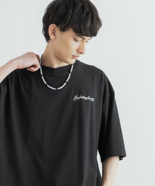 Rocky Monroe(ロッキーモンロー)/Tシャツ 半袖 カットソー メンズ レディース ビッグシルエット オーバーサイズ ゆったり ルーズ ワイド クルーネック スーベニア刺繍 地図柄 マップ TC天/img08