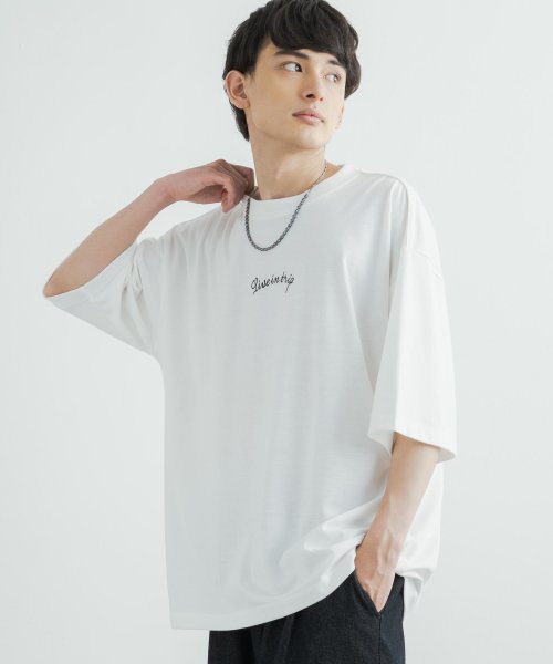 Rocky Monroe(ロッキーモンロー)/Tシャツ 半袖 カットソー メンズ レディース ビッグシルエット オーバーサイズ ゆったり ルーズ ワイド クルーネック スーベニア刺繍 バイク スクーター T/img01