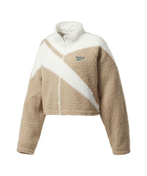 クラシックス ベクター クロップド シェルパ トラック ジャケット / Classics Vector Cropped Sherpa Track(504714703) | リーボック(reebok) - MAGASEEK クラシックス ベクター クロップド シェルパ トラック ジャケット / Classics Vector Cropped Sherpa Track(504714703) | リーボック(reebok) - MAGASEEK