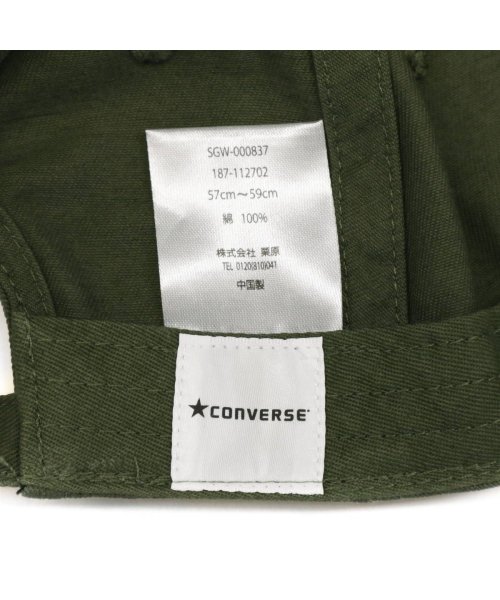 CONVERSE(CONVERSE)/コンバース キャップ CONVERSE WHITE LABEL LOW CAP 帽子 コットン ローキャップ ロゴ サイズ調整 187－112702/img13
