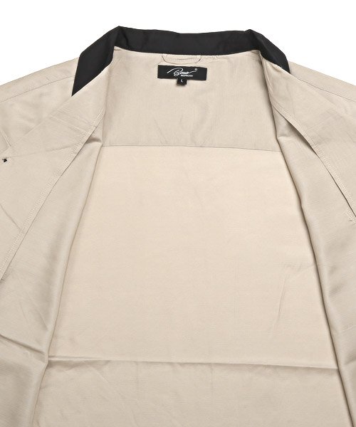LUXSTYLE(ラグスタイル)/クレリックオープンカラードレープシャツ/オープンカラーシャツ メンズ 半袖 ドレープ クレリック ビッグシルエット/img15
