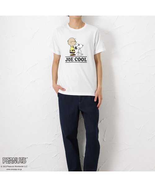 MAC HOUSE(men)(マックハウス（メンズ）)/PEANUTS サガラ刺繍半袖Tシャツ 161153400/img02