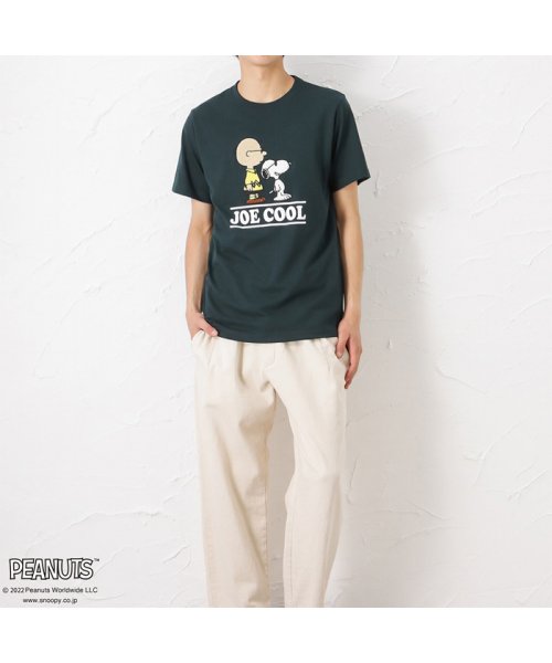 MAC HOUSE(men)(マックハウス（メンズ）)/PEANUTS サガラ刺繍半袖Tシャツ 161153400/img06