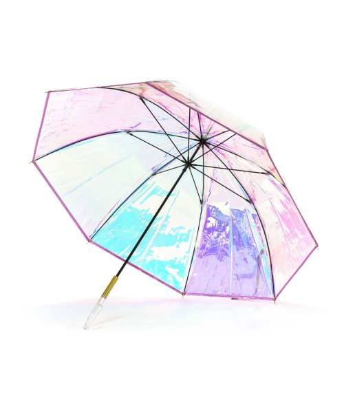 Wpc．(Wpc．)/Wpc. ビニール傘 Wpc 長傘 ダブリュピーシー ワールドパーティー PIPING SHINY UMBRELLA 傘 雨傘 オーロラ傘 60cm カサ かさ/img04