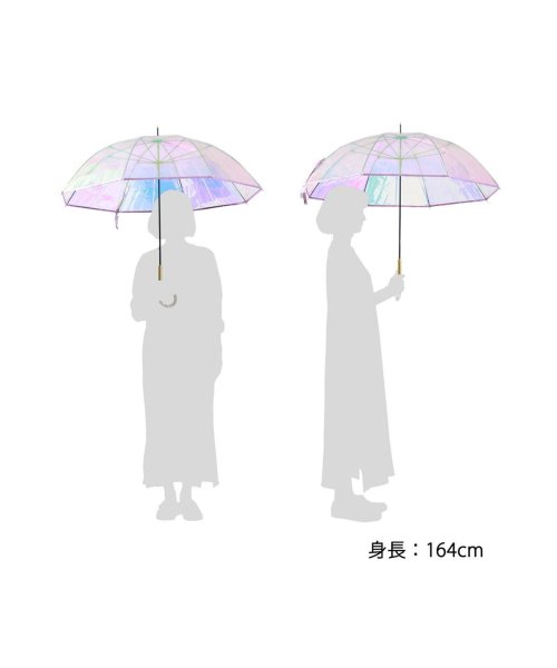 Wpc．(Wpc．)/Wpc. ビニール傘 Wpc 長傘 ダブリュピーシー ワールドパーティー PIPING SHINY UMBRELLA 傘 雨傘 オーロラ傘 60cm カサ かさ/img06