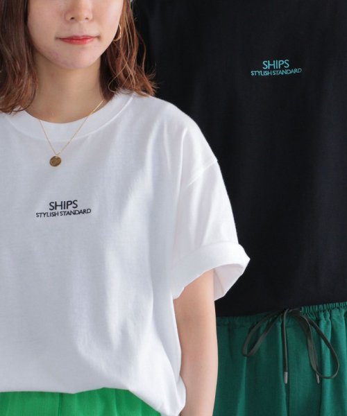 SHIPS MEN(シップス　メン)/*SHIPS: STYLISH STANDARD ロゴ 刺繍 Tシャツ/img23