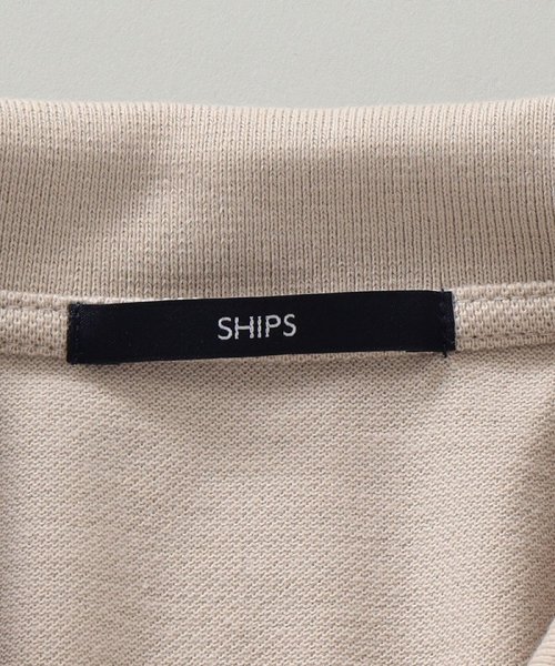 SHIPS MEN(シップス　メン)/*SHIPS: 〈吸水速乾〉ワンポイント フラッグ ロゴ 刺繍 鹿の子 ポロシャツ/img24