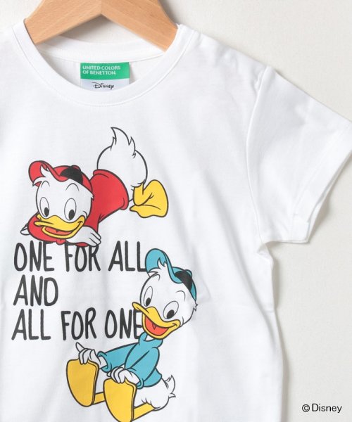 BENETTON (UNITED COLORS OF BENETTON BOYS)(ユナイテッド　カラーズ　オブ　ベネトン　ボーイズ)/【Disney（ディズニー）コラボ】キッズヒューイデューイルーイ半袖Tシャツ・カットソーB/img05