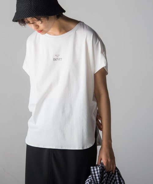 socolla(ソコラ)/【socolla】neverロゴタックショルダーTシャツ≪洗濯機で洗える≫/img20