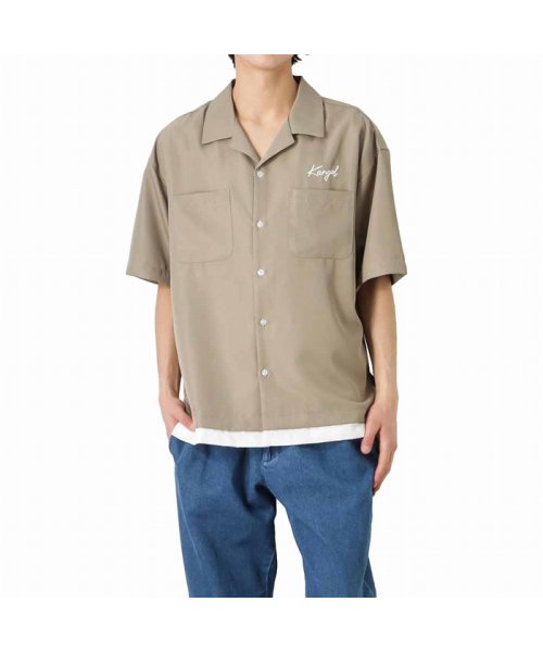 MAC HOUSE(men)(マックハウス（メンズ）)/KANGOL カンゴール フェイクレイヤードオープンカラーシャツ KPMC－10249/img16