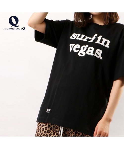 Q(キュー)/【QUE　/ キュー】　USAコットン　surfin vegas ロゴ　SURF/サーフTEE　/img03