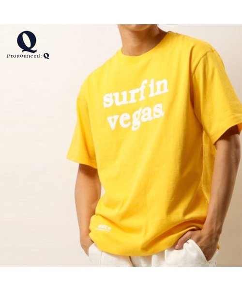 Q(キュー)/【QUE　/ キュー】　USAコットン　surfin vegas ロゴ　SURF/サーフTEE　/img07