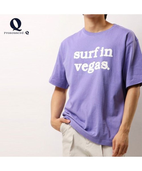 Q(キュー)/【QUE　/ キュー】　USAコットン　surfin vegas ロゴ　SURF/サーフTEE　/img11